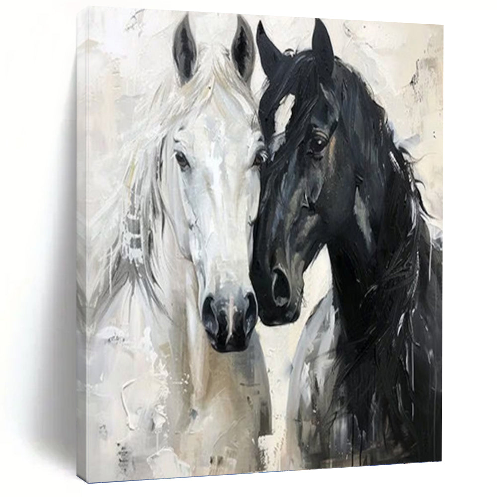 Stylish Hand - Painted Textured Abstract Art on Canvas for Bar & Hotel DKH1401