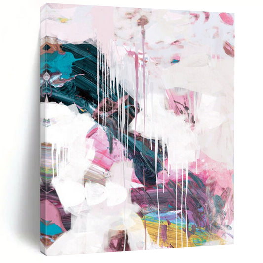 Hand-Painted Custom Abstract Masterpieces: Big Sizes, Textured Details DTP192