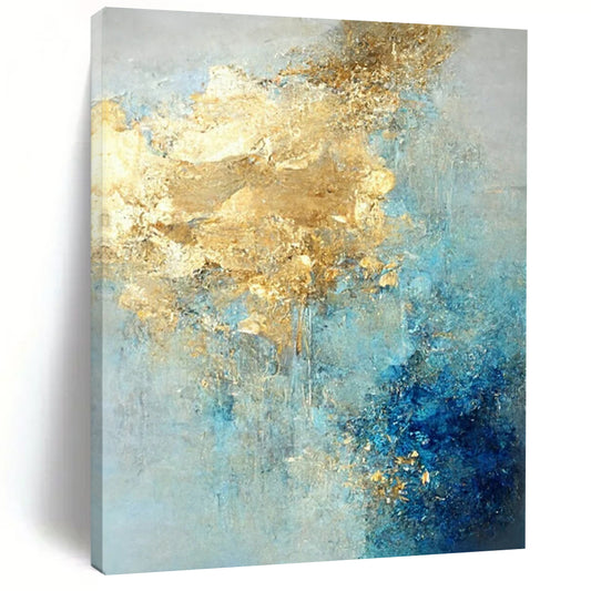 Vast - Span Hand - Painted Textured Custom Abstract Creation for Bedroom and Hotel DTP071
