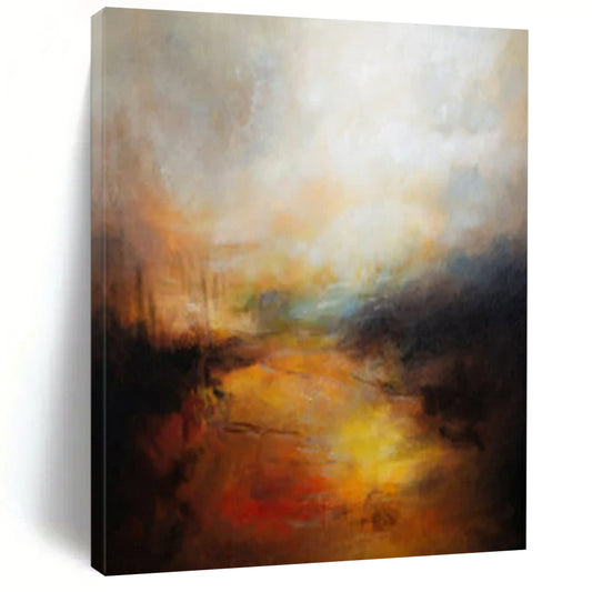 Massive-Scale Hand-Painted Abstract Canvases for Bedroom & Hallway LargeART2333