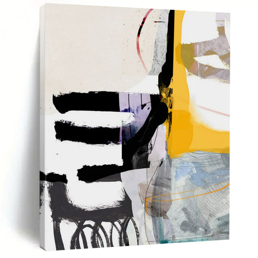 Monumental-Sized Hand-Painted Abstract Wall Art for Office & Living Room LargeART2313