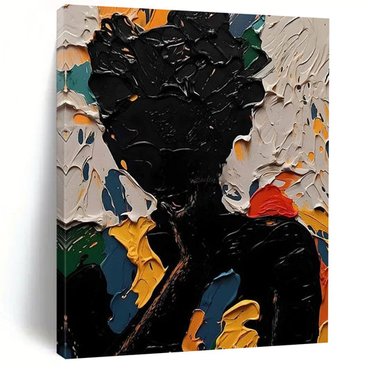 Big-Size Handmade Abstract Art: Textured Details for Dining Room & Hotel DTP308