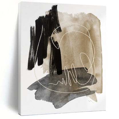 Airy Textured Abstract Canvas for Hallway & Dining Room DKH0969