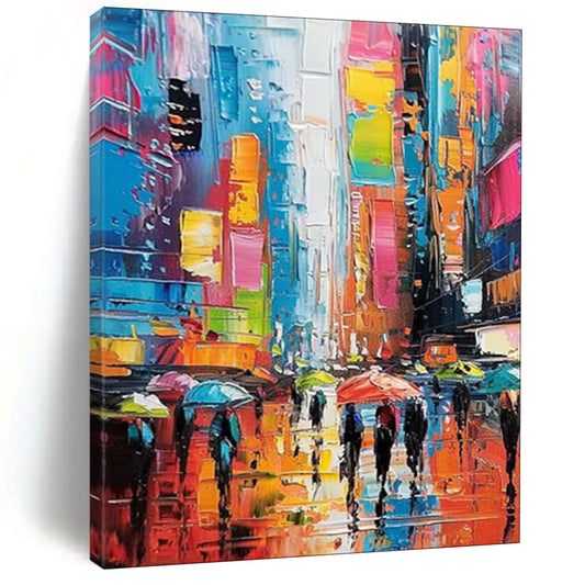 Oversized Custom Hand-Painted Abstract Art for Living Room & Bar LargeART1911