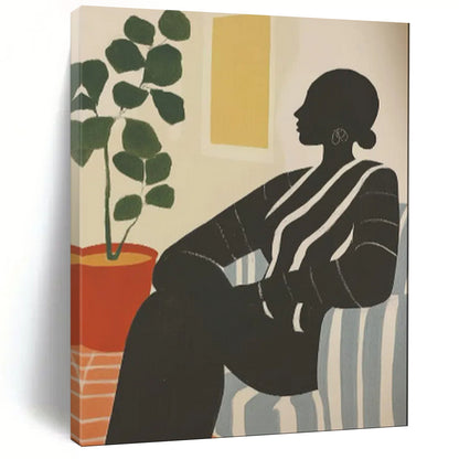 Exuberant & Joyful Abstract Canvas Art for Living Room & Entryway LargeART2041