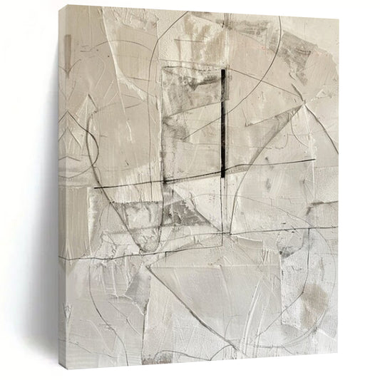 Large Hand - Painted Custom Abstract Canvas for Living Room and Bar DTP001