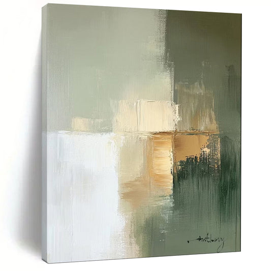 Rustic Farmhouse Textured Abstract Wall Art for Kitchen & Dining Nook LargeART2081