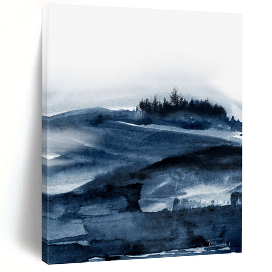 Large-Scale Custom Abstract Paintings: Hand-Painted Textures for Office & Hallway DTP230