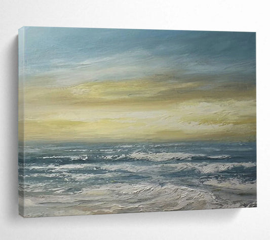 Golden Sunset Seascape - Warm Dining Room Centerpiece DLZ033