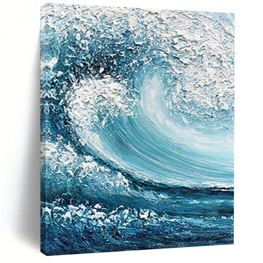 Large Custom Abstract Paintings: Textured Beauty for Office & Bar DTP322