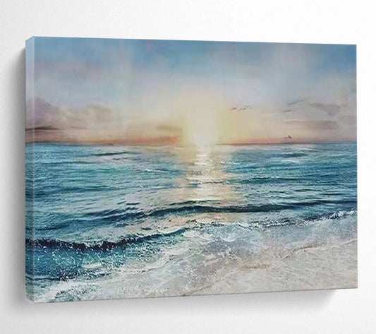 Sunset Over the Ocean - Romantic Living Room or Bedroom Art DLZ258