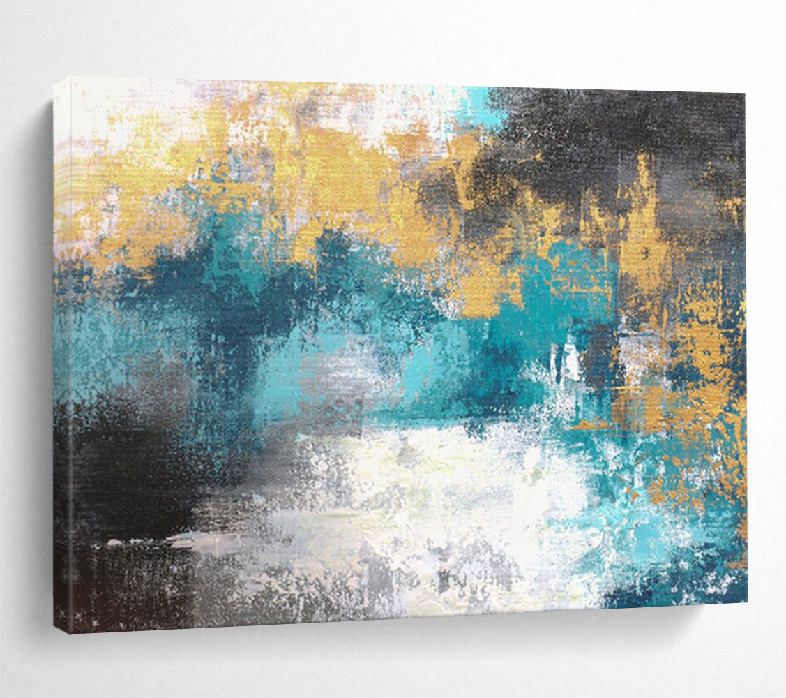 Big Custom - Made Abstract Canvas for Dining Room DKH004