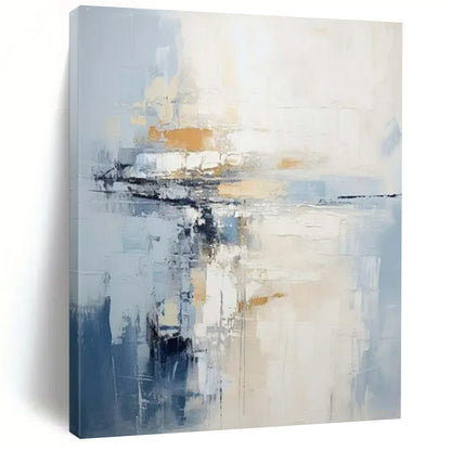 Gigantic-Sized Hand-Painted Abstract Wall Mural for Living Room & Entryway LargeART2339