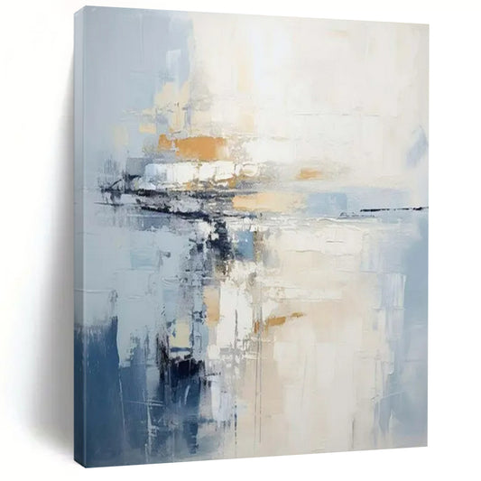 Gigantic-Sized Hand-Painted Abstract Wall Mural for Living Room & Entryway LargeART2339