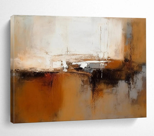Oversized Hand-Painted Abstract Canvases for Bedroom & Dining Room LargeART1506