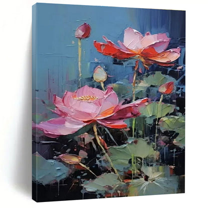 Oversized Hand-Painted Abstract Mural for Office & Bar LargeART1436