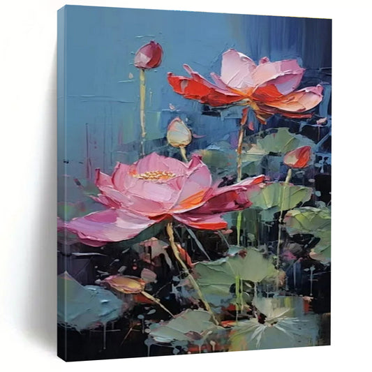 Oversized Hand-Painted Abstract Mural for Office & Bar LargeART1436