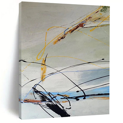 Mammoth Hand - Painted Textured Custom Abstract Painting for Dining Room and Office DTP035