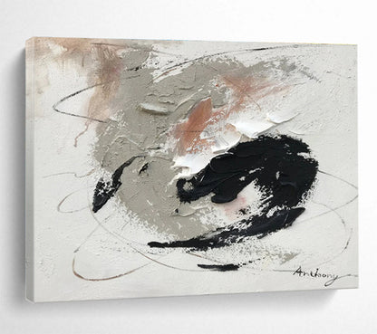 “Sonic Reverie” Oversized Abstract Art for Office & Dining Room DKH312
