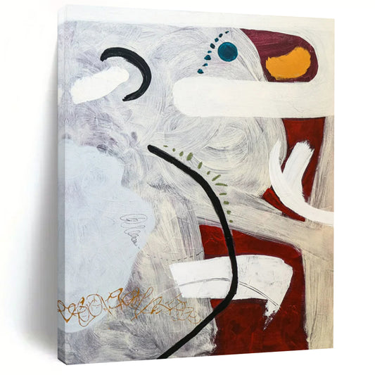 Striking Vast Hand-Painted Abstract Art: Ignite Your Office & Bedroom LargeART2380
