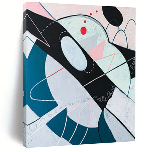 Stunning Stupendous Hand-Painted Abstract Wall Installations: Transform Your Bar & Office LargeART2385