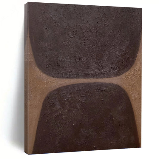 Creatively Curated Hand - Painted Textured Canvas Mural for Bar & Hotel Lobby DKH1169
