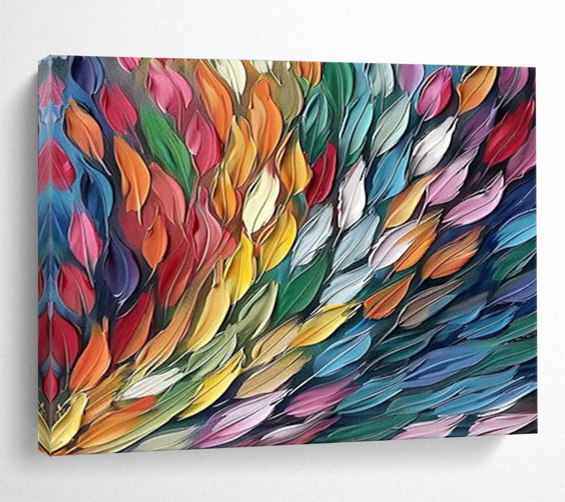 Hand - Painted Textured Oversized Abstract Art for Room Enrichment DKH689