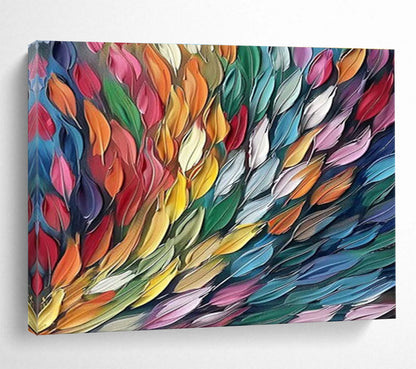 Hand - Painted Textured Oversized Abstract Art for Room Enrichment DKH689