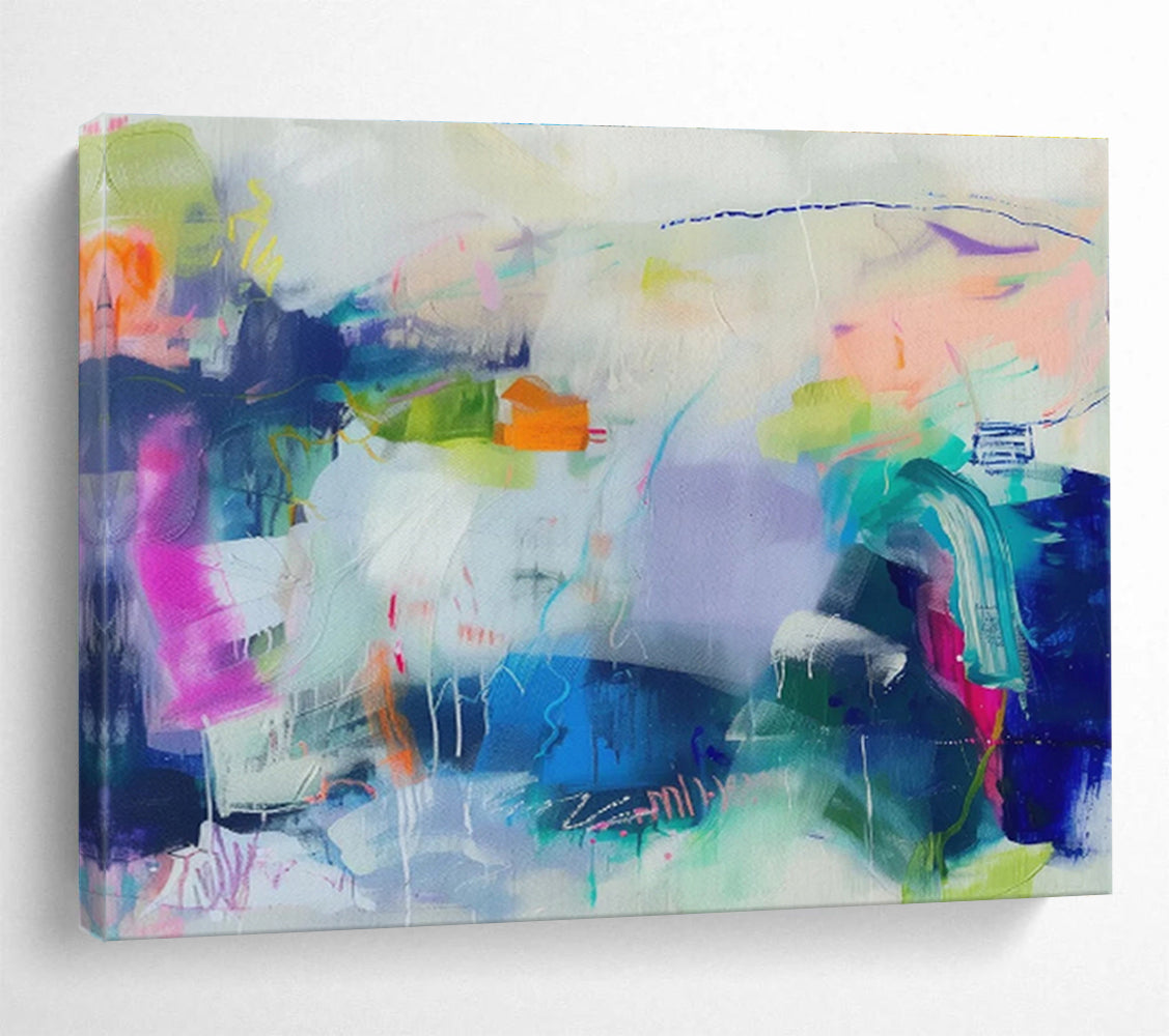 Immense - Sized Textured Abstract Canvas for Bedroom & Hallway DKH495