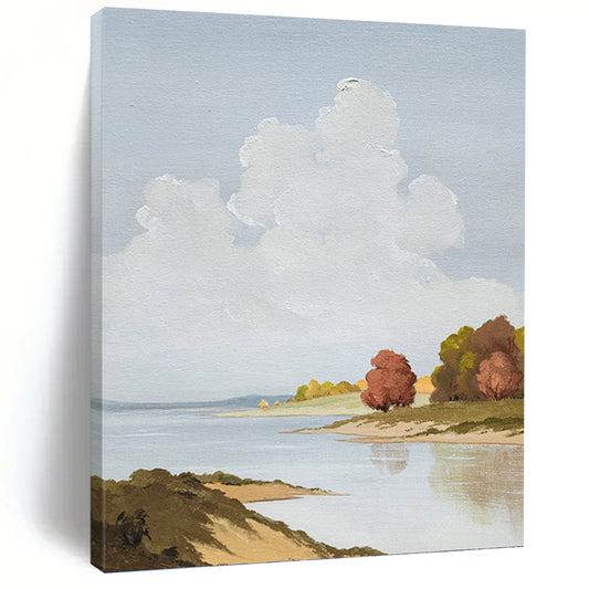 Extra - Large Hand - Painted Custom Abstract Painting (with Unique Textures), Revitalizing Hallway and Entryway DKH1436