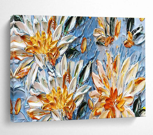 Dramatic Large Abstract Canvas for Dining Room & Entryway DKH896