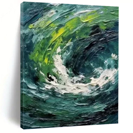 Magical Hand - Painted Textured Abstract on Canvas for Bedroom & Entryway DKH1405