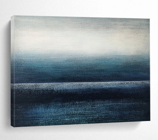 “Gradient Ocean Horizon” - Blue Gradient, Minimalist Ocean Horizon, Smooth Texture HB1122