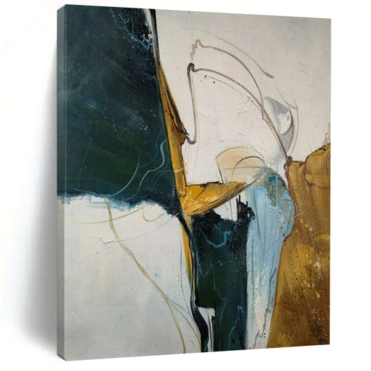 Expansive-Scale Hand-Painted Abstract Wall Art for Bedroom & Dining Room LargeART2336