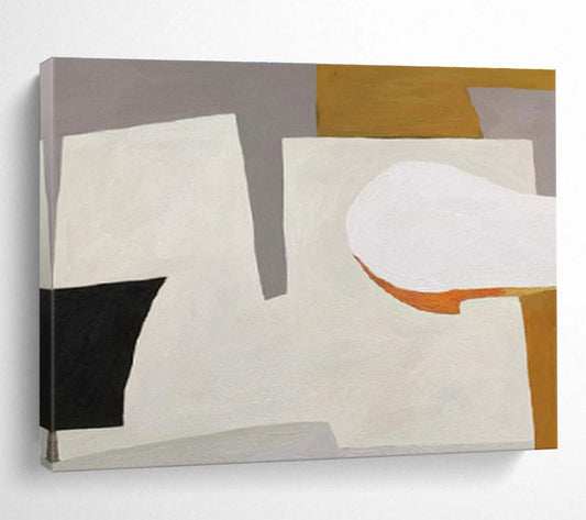 Striking Hand - Painted Textured Abstract Artwork for Dining Room & Entryway DKH577