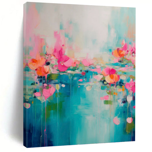 Hand - Crafted Custom Textured Abstract Painting for Living Room & Dining Room DKH0993