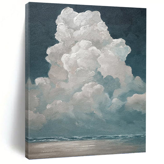 Large - Sized Hand - Painted Textured Custom Abstract Work, for Dining Room and Hallway DKH1459