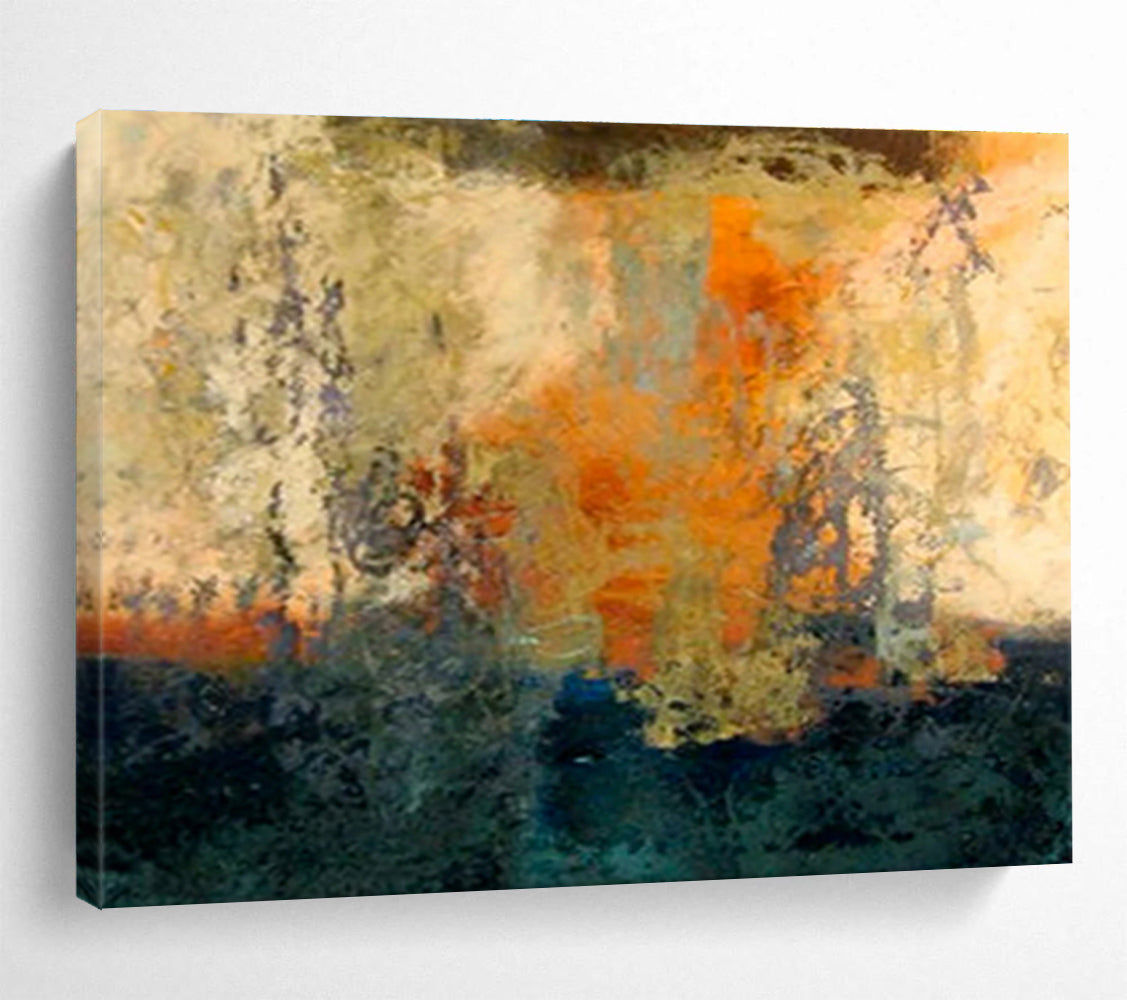 Striking Large - Format Abstract Wall Art for Entryway & Bedroom DKH378
