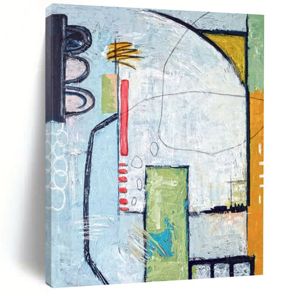 Stunning Oversized Hand-Painted Abstract Wall Art: Redefine Your Office & Entryway LargeART2374