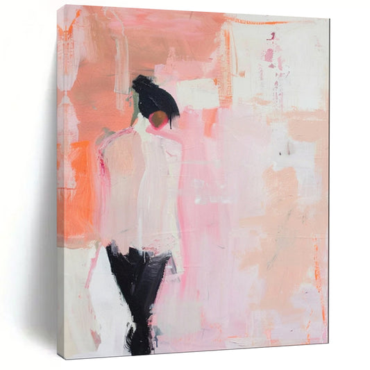 Oversized Custom Hand-Painted Abstract Canvas for Bedroom & Hallway LargeART1897