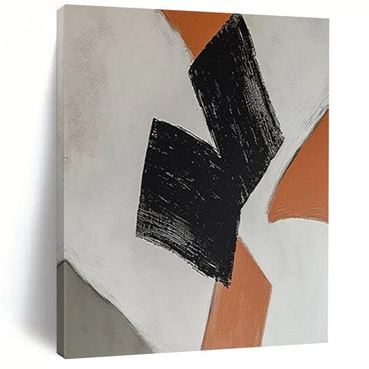 Craggy Horizon: Hand - Painted Custom Abstract Art for Living Room and Office DTP111