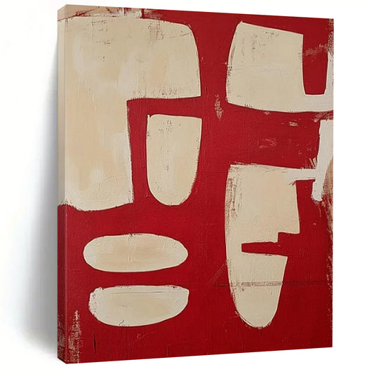Oversized-Scale Hand-Painted Abstract Canvas for Office & Entryway LargeART2367