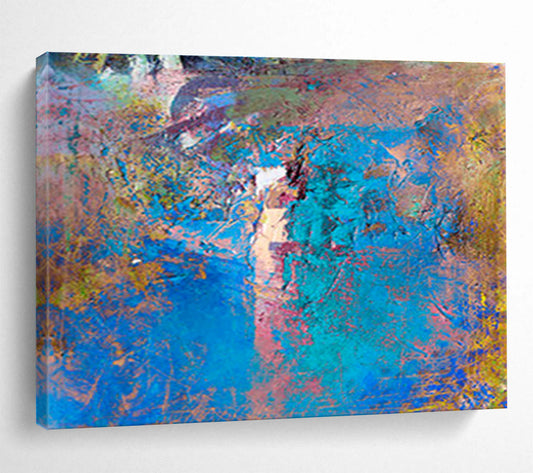 “Harmonious Drifts” Grand Abstract Mural for Hallway & Bedroom DKH366