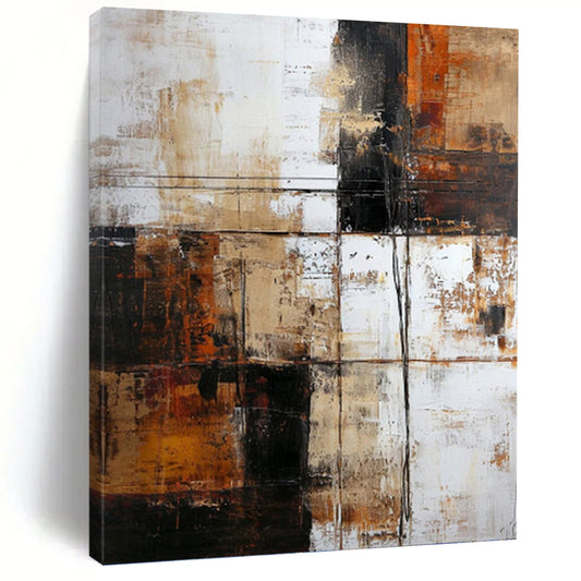 Heartwarming Hand - Painted Textured Abstract for Dining Room & Entryway DKH1308