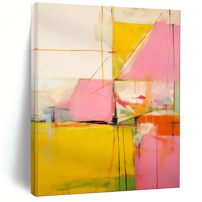 Hand-Painted Bespoke Abstract Canvas for Bedroom & Hotel LargeART1835