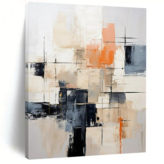 Large-Format Hand-Painted Abstract Canvases for Bedroom & Office LargeART2261