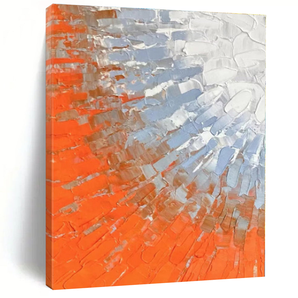 Gigantic Custom-Made Abstract Canvas for Walk-in Closet Shoe Wall