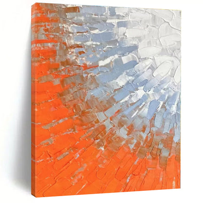 Gigantic Custom-Made Abstract Canvas for Walk-in Closet Shoe Wall