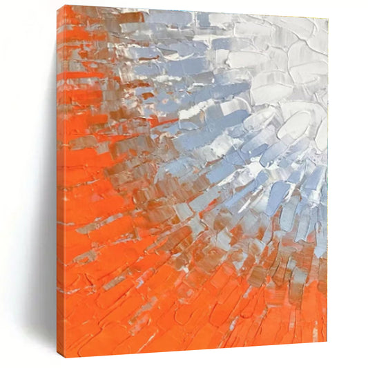 Gigantic Custom-Made Abstract Canvas for Walk-in Closet Shoe Wall