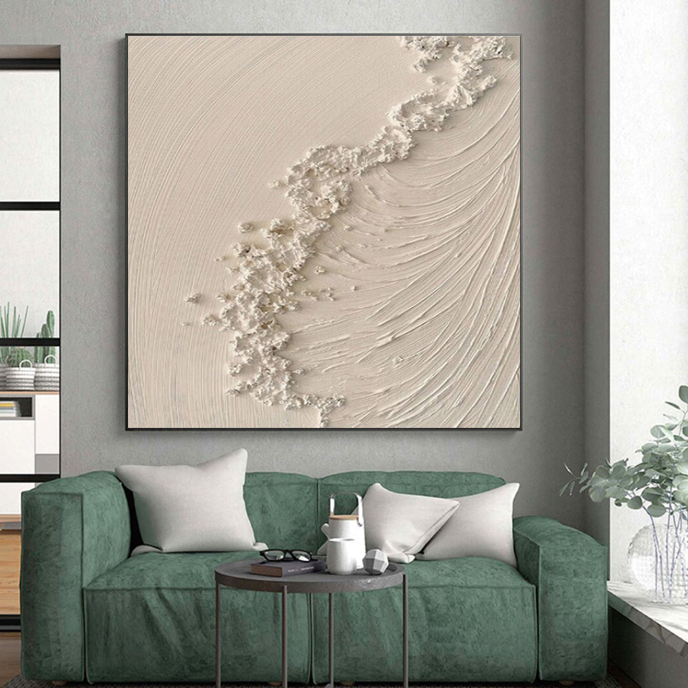 Monumental Abstract Canvas for Nursery Crib Soothing Background LargeART0681